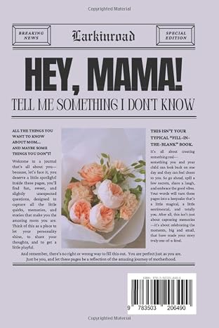 Hey, Mama! Tell Me Something I Don't Know Journal