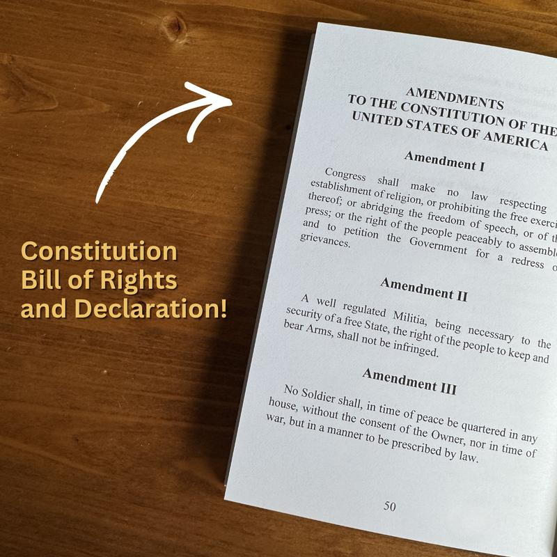 Limited Edition Pocket Constitution & Declaration of Independence | 250th Anniversary Founding Documents