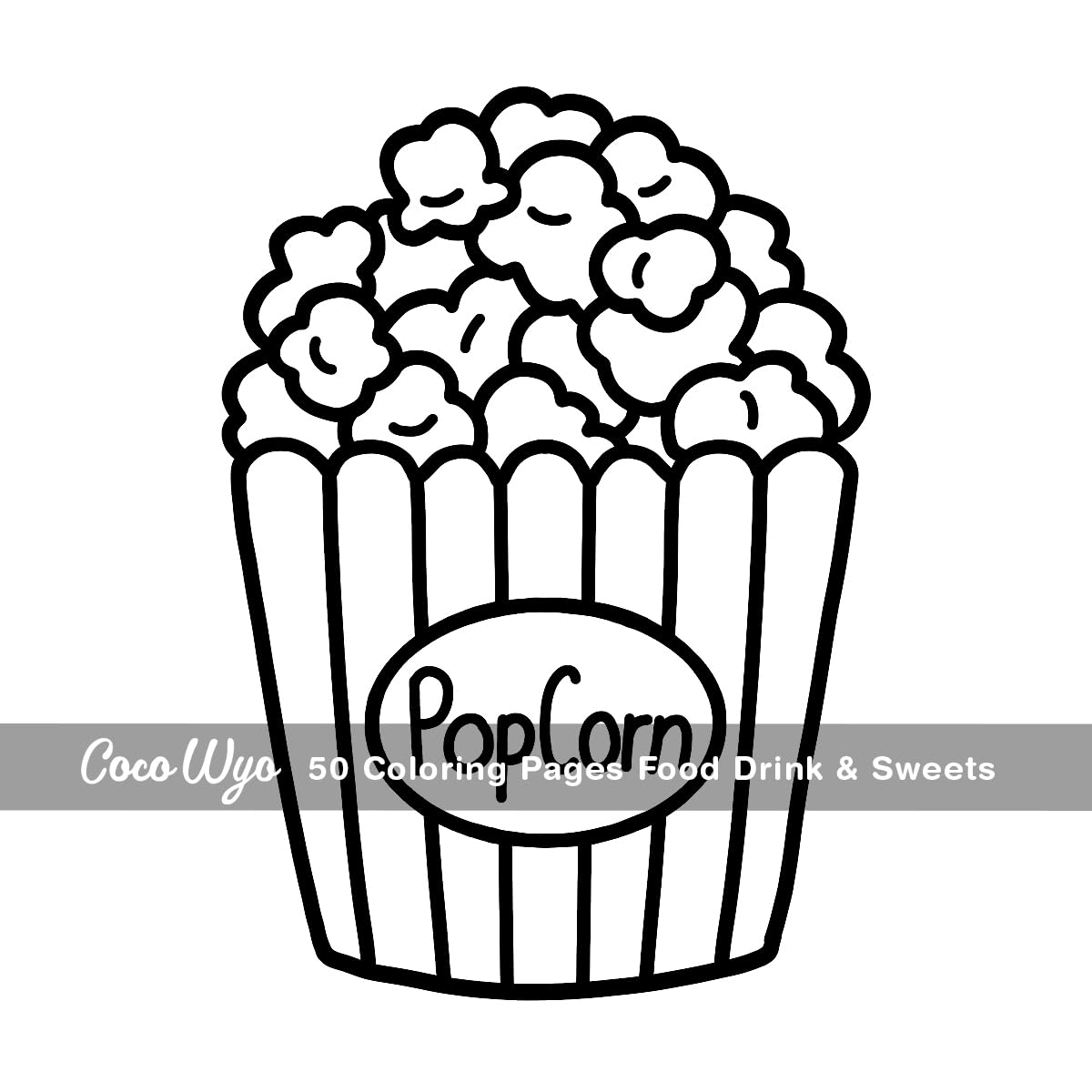 Food Drink & Sweets: Coloring Book for Adults and Kids