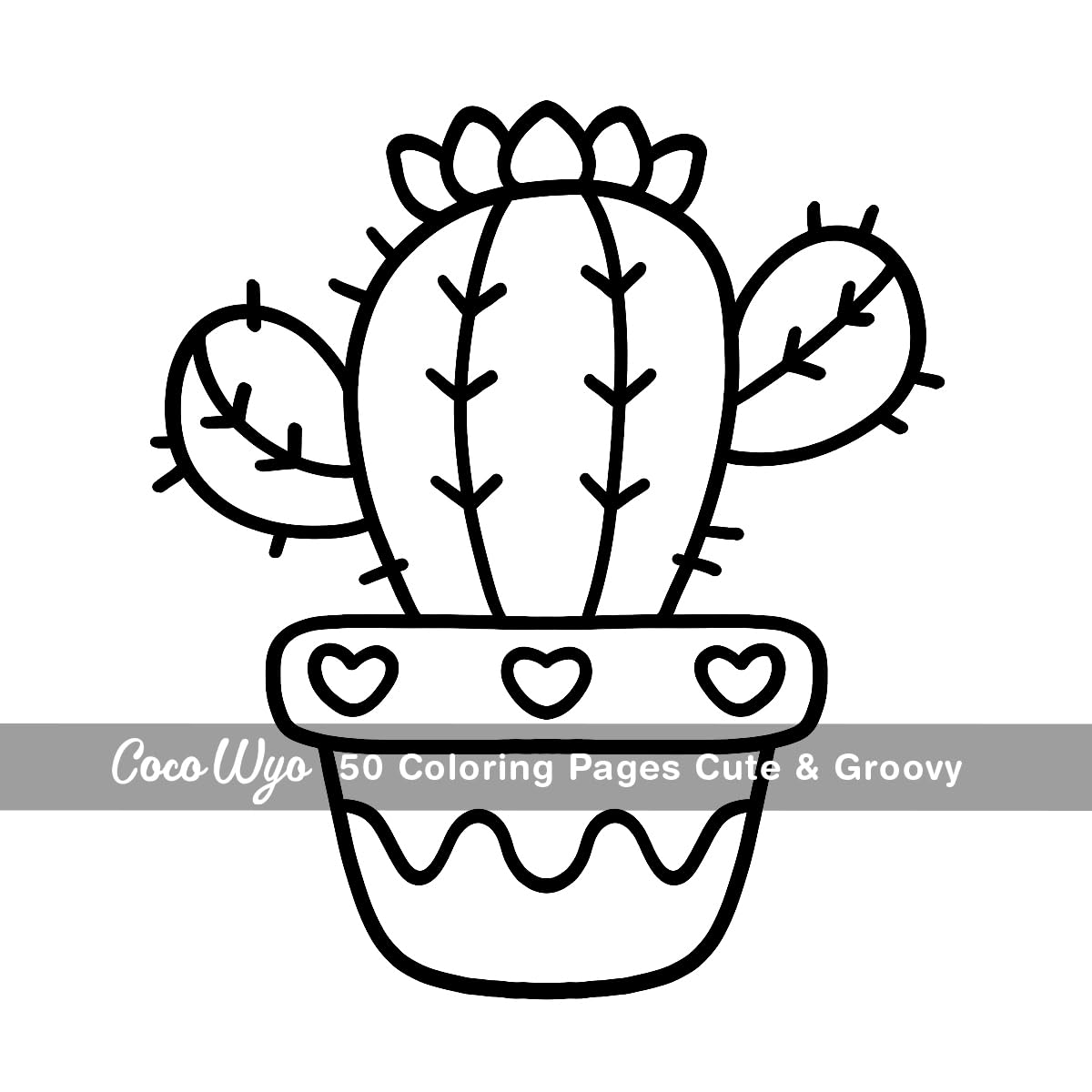 Cute & Groovy: Coloring Book for Adults and Kids