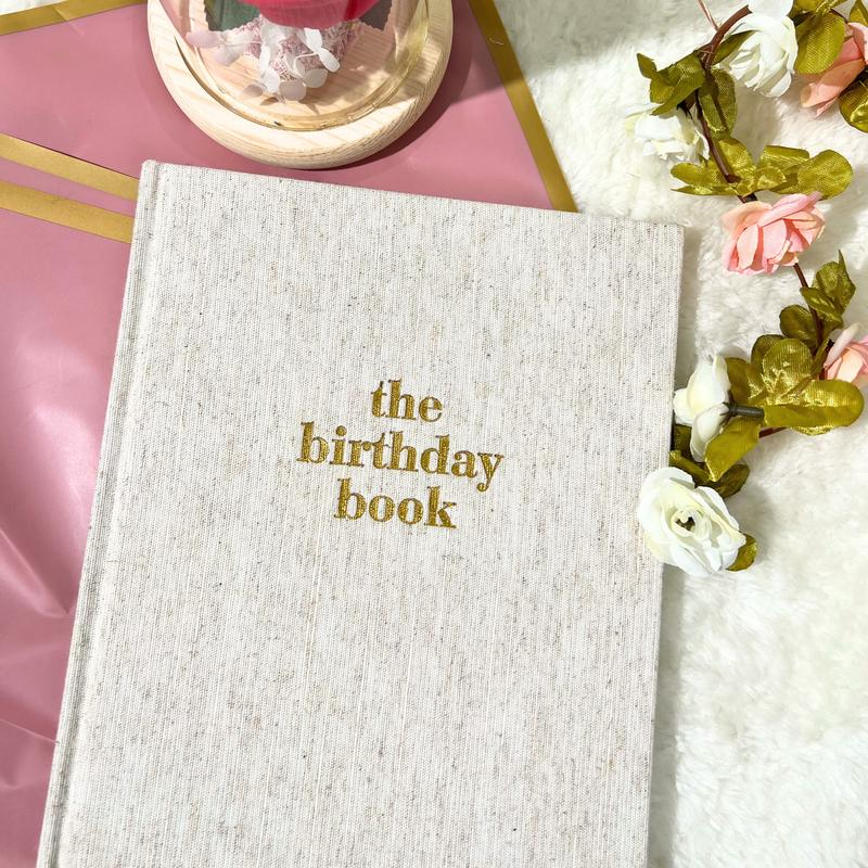 Aesthetic Linen Birthday Keepsake Journal | Letters to My Child Memory Book | Heirloom Baby Memory Book & Meaningful Baby Shower Gift