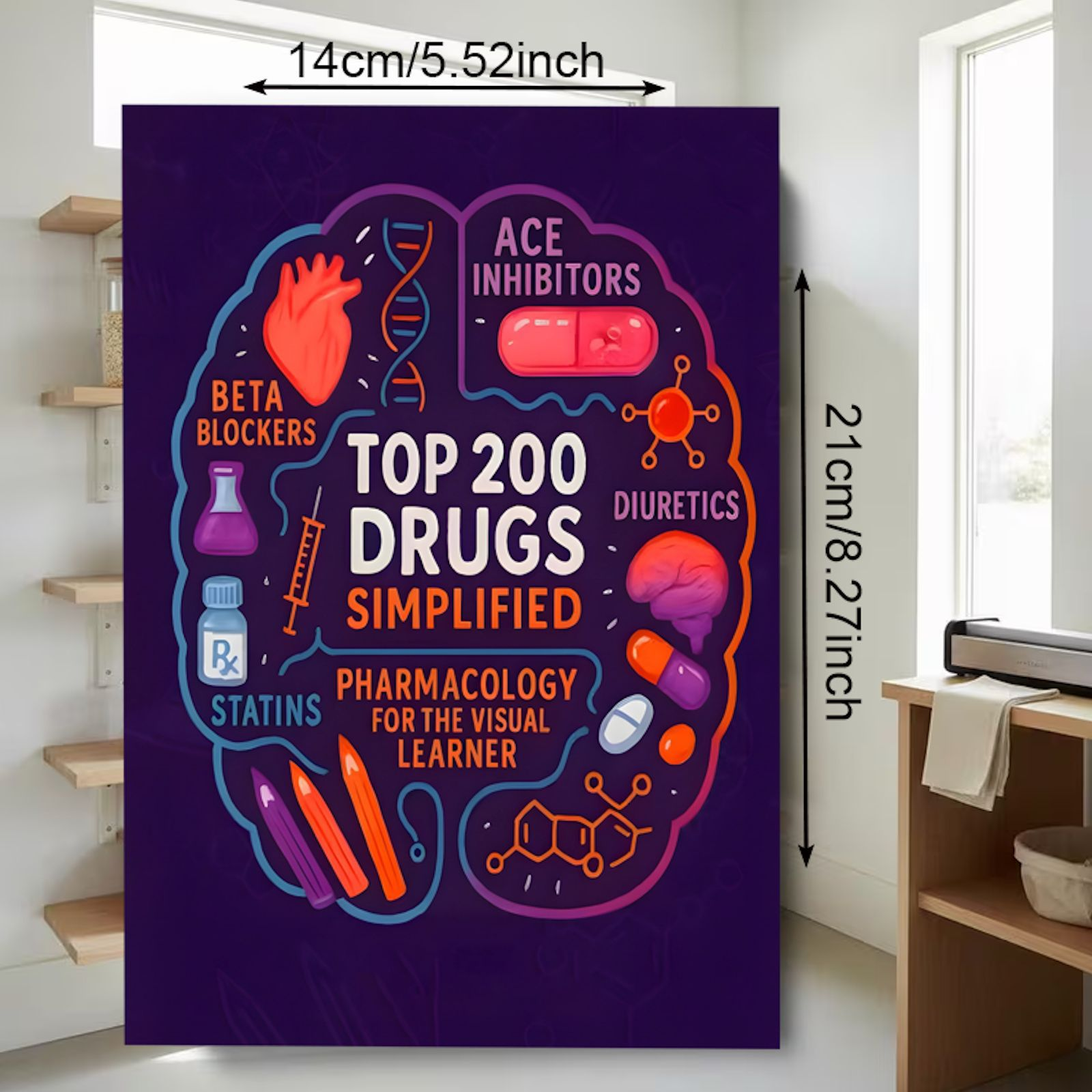 Ultimate Pharmacology Coloring Workbook | Visual Study Guide for Top Medications