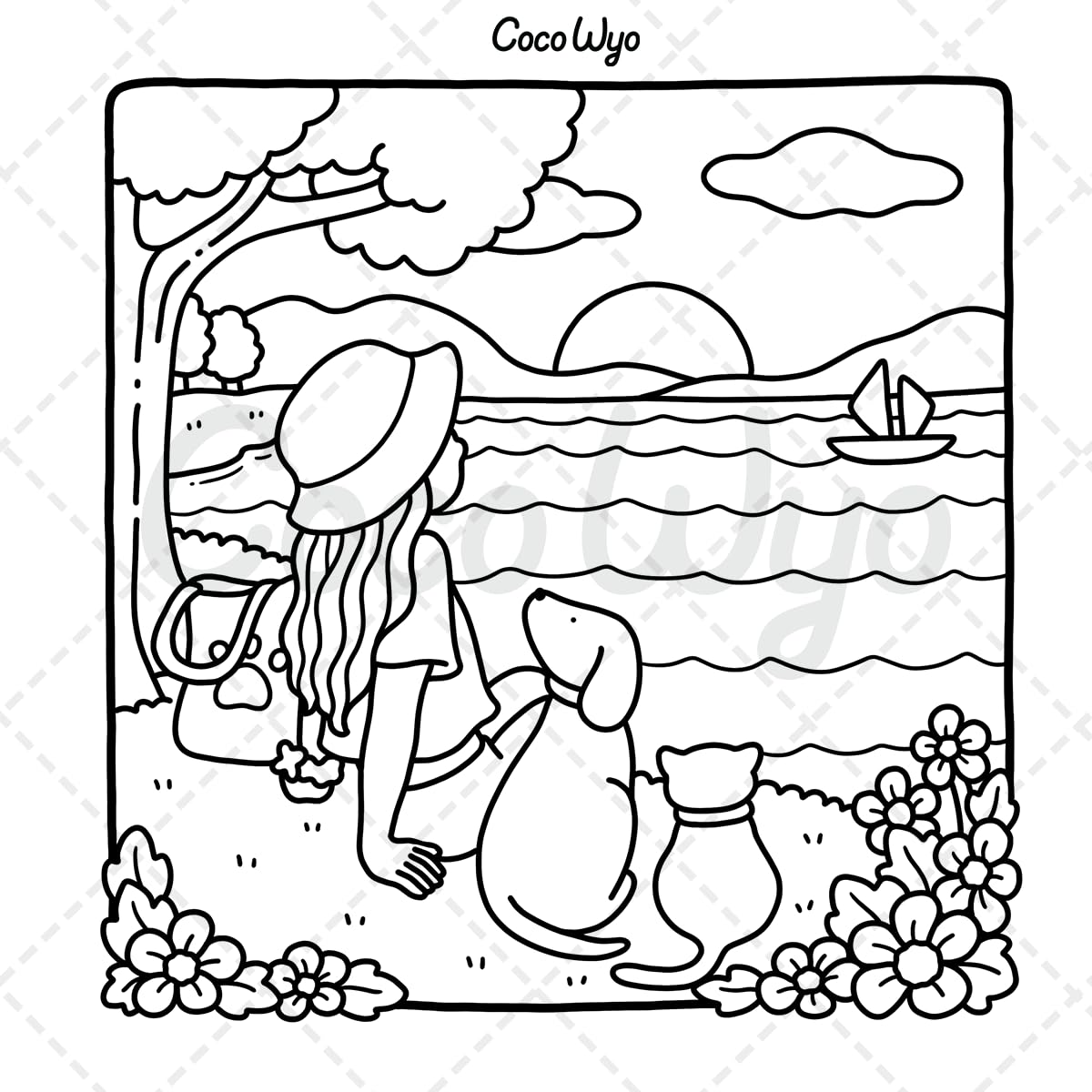 Girl Moments: Coloring Book for Adults and Teens