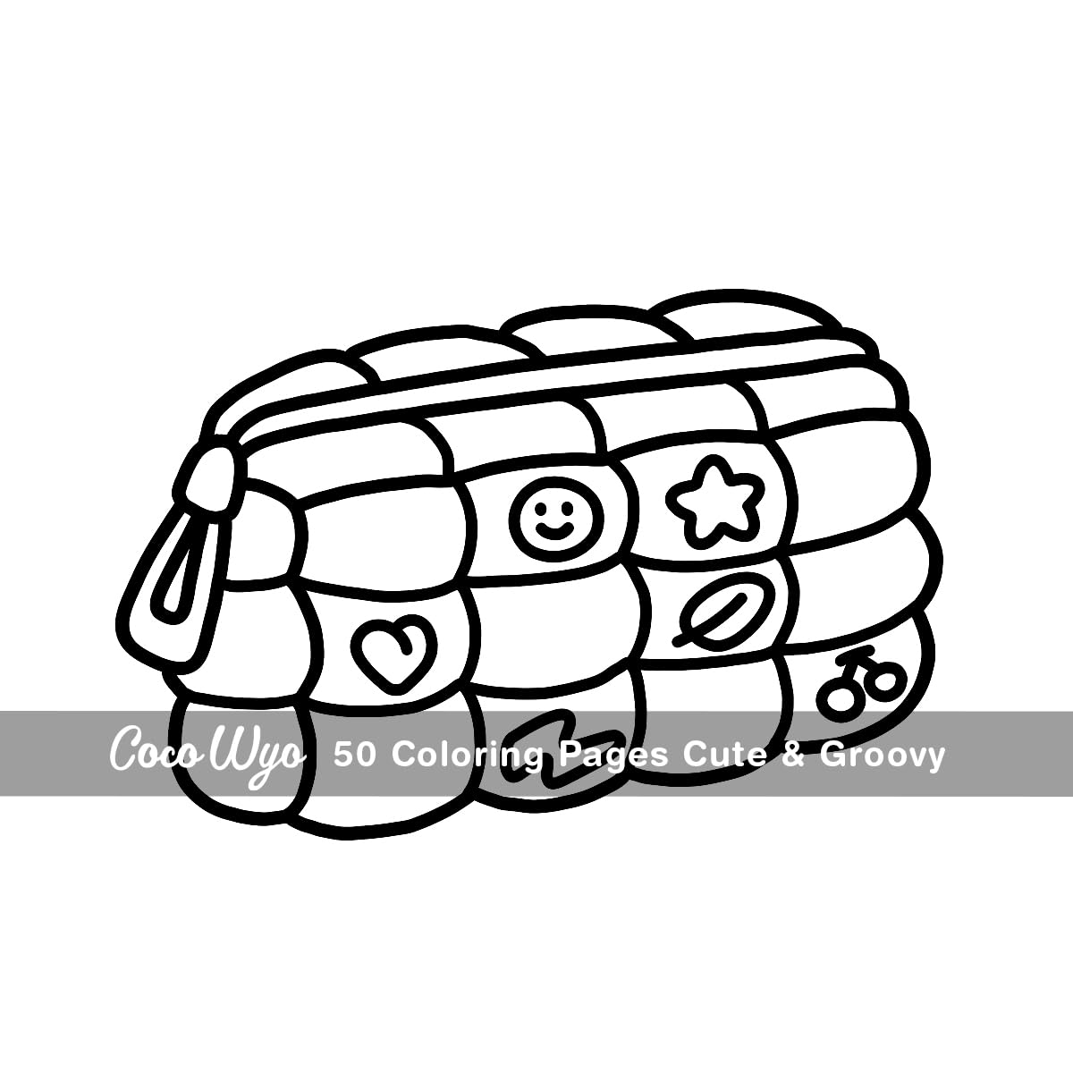 Cute & Groovy: Coloring Book for Adults and Kids