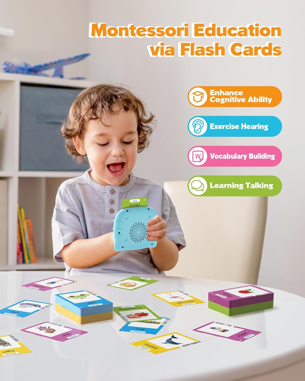 Toddler Talking Flash Cards for Kids with 224 Sight Words
