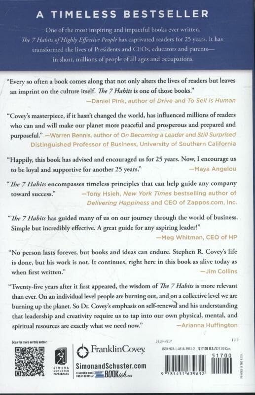 The 7 Habits of Highly Effective People (25th Anniversary Edition) | By Stephen R. Covey
