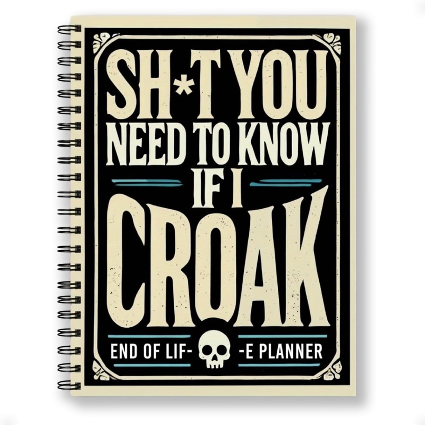 Gothic End-of-Life Planner & Legacy Organizer | Final Wishes Workbook (A5 Size)