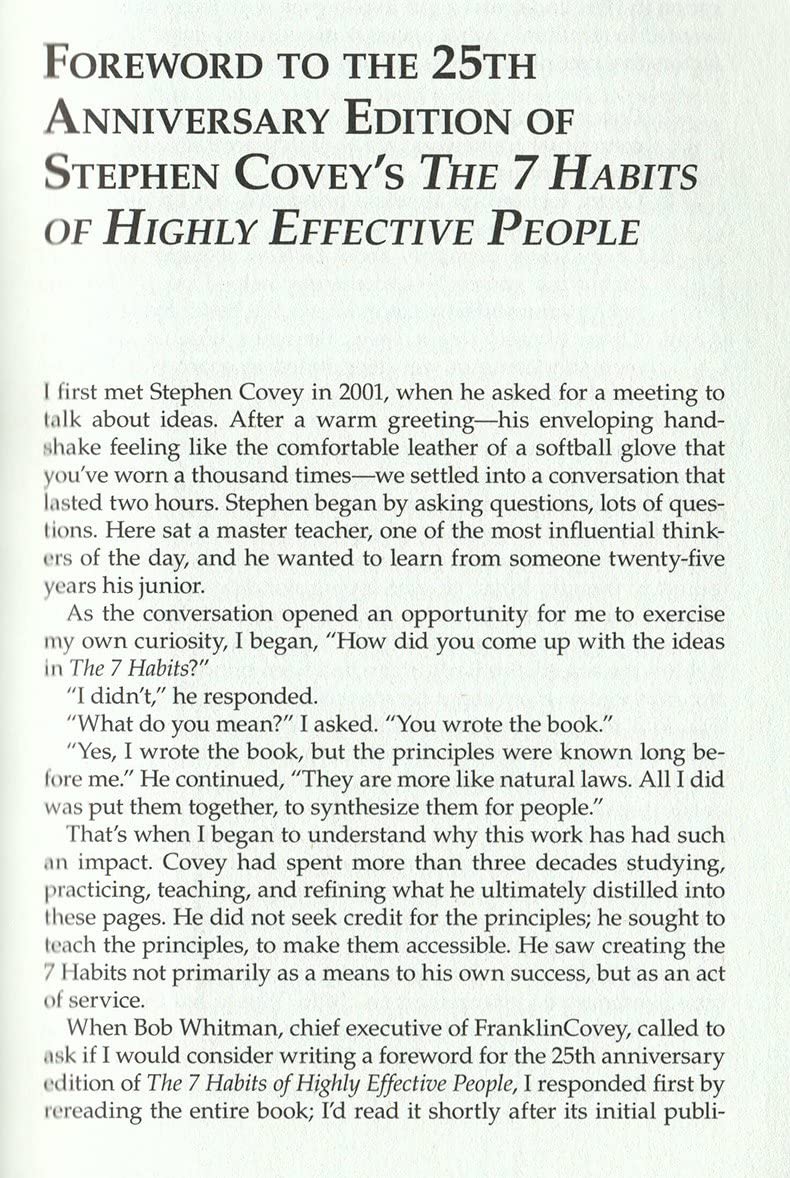 The 7 Habits of Highly Effective People (25th Anniversary Edition) | By Stephen R. Covey