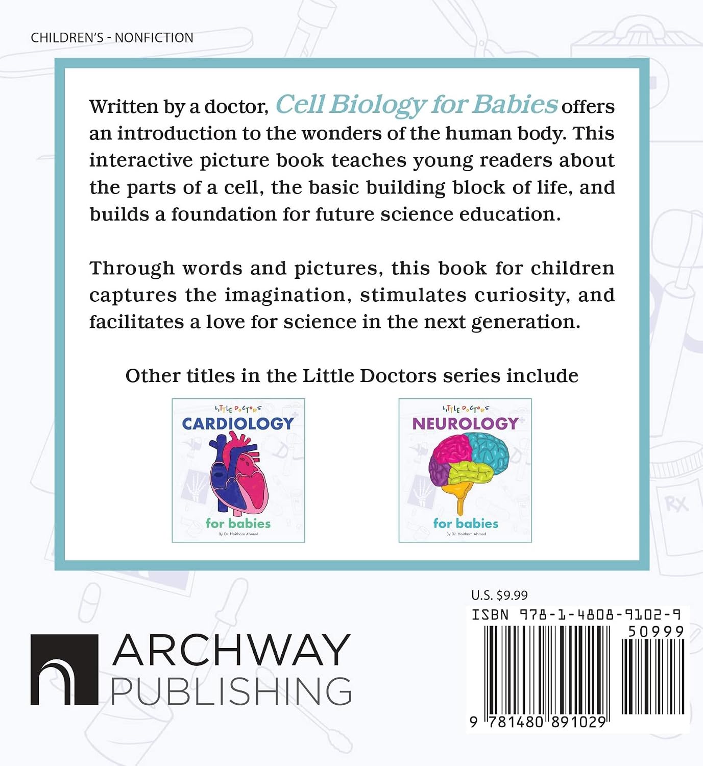 Early STEM Board Book | Introduction to Human Biology for Toddlers