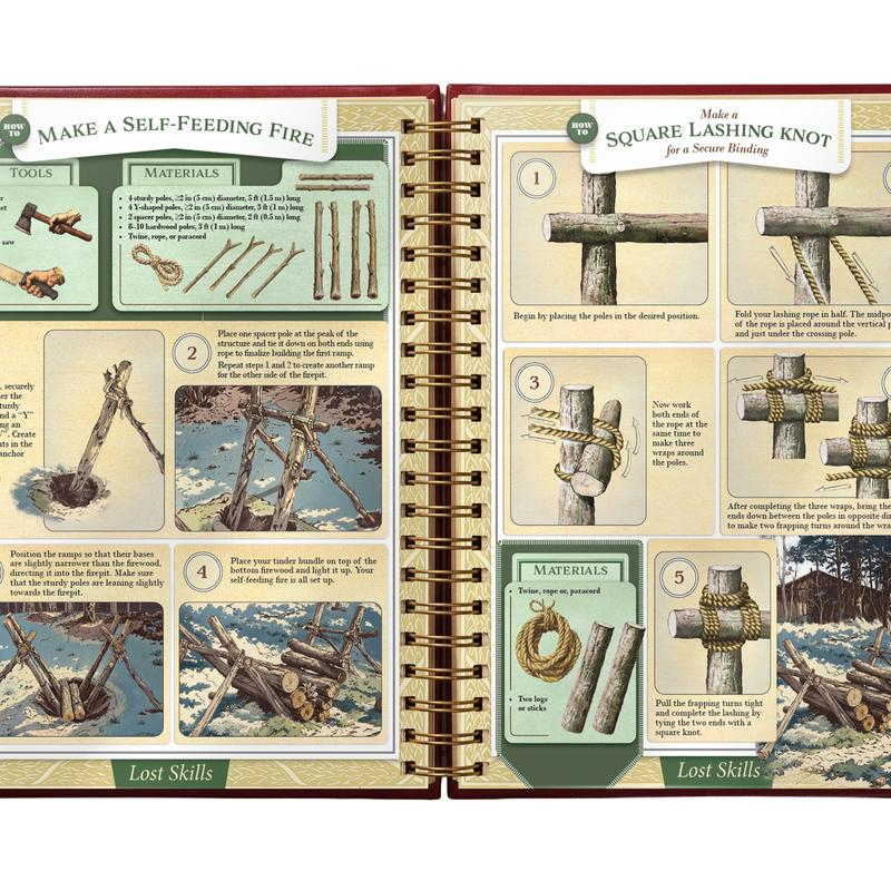 Ultimate Self-Reliance & Survival Guide | 200 Life-Saving Skills (Spiral-Bound Hardcover)