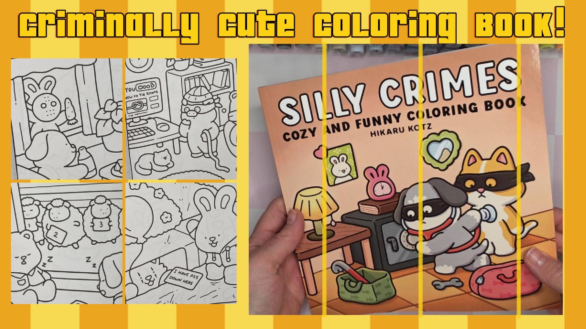 Silly Crimes: Cozy and Funny Coloring Book for Adults and Teens