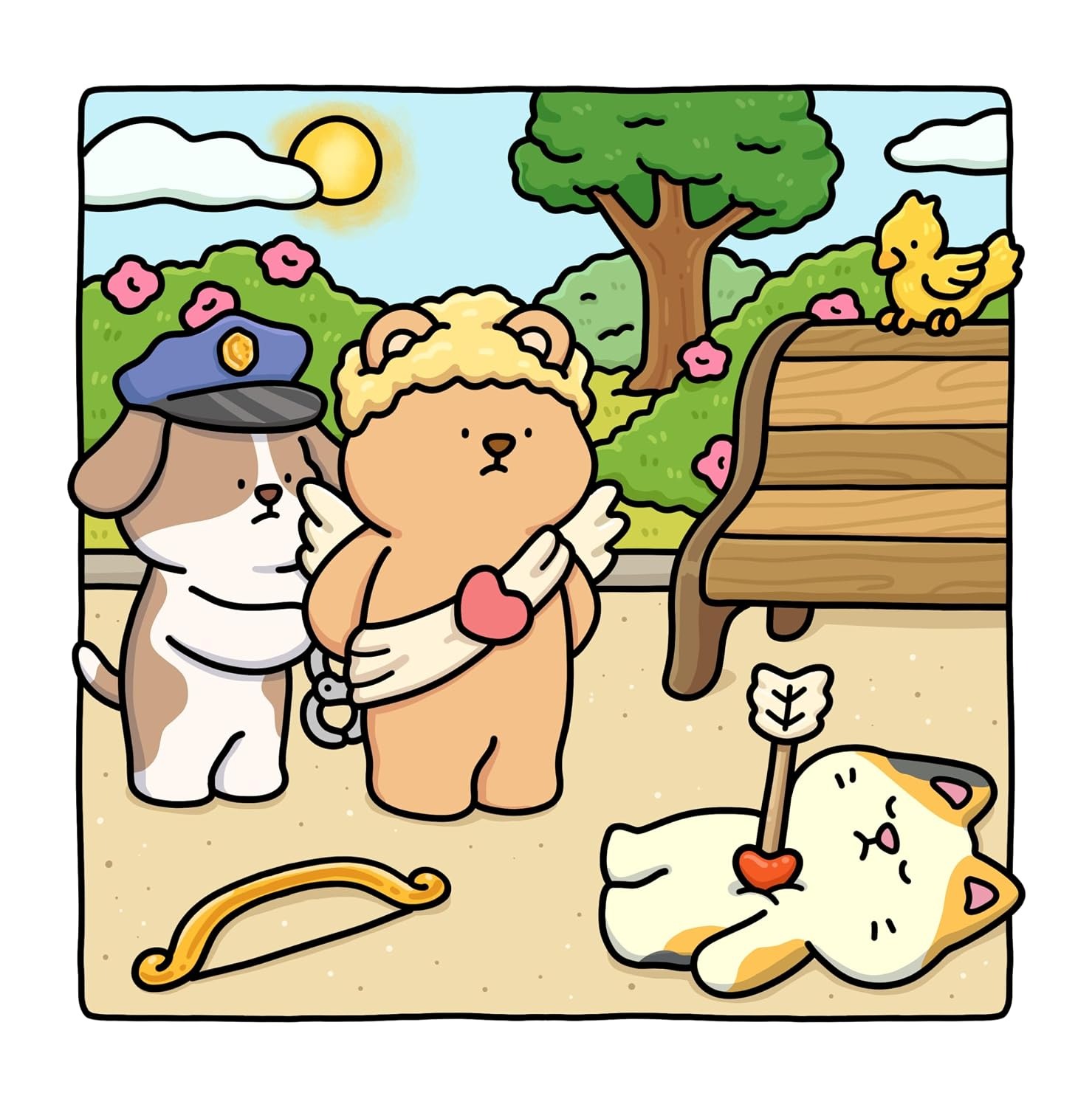 Silly Crimes: Cozy and Funny Coloring Book for Adults and Teens
