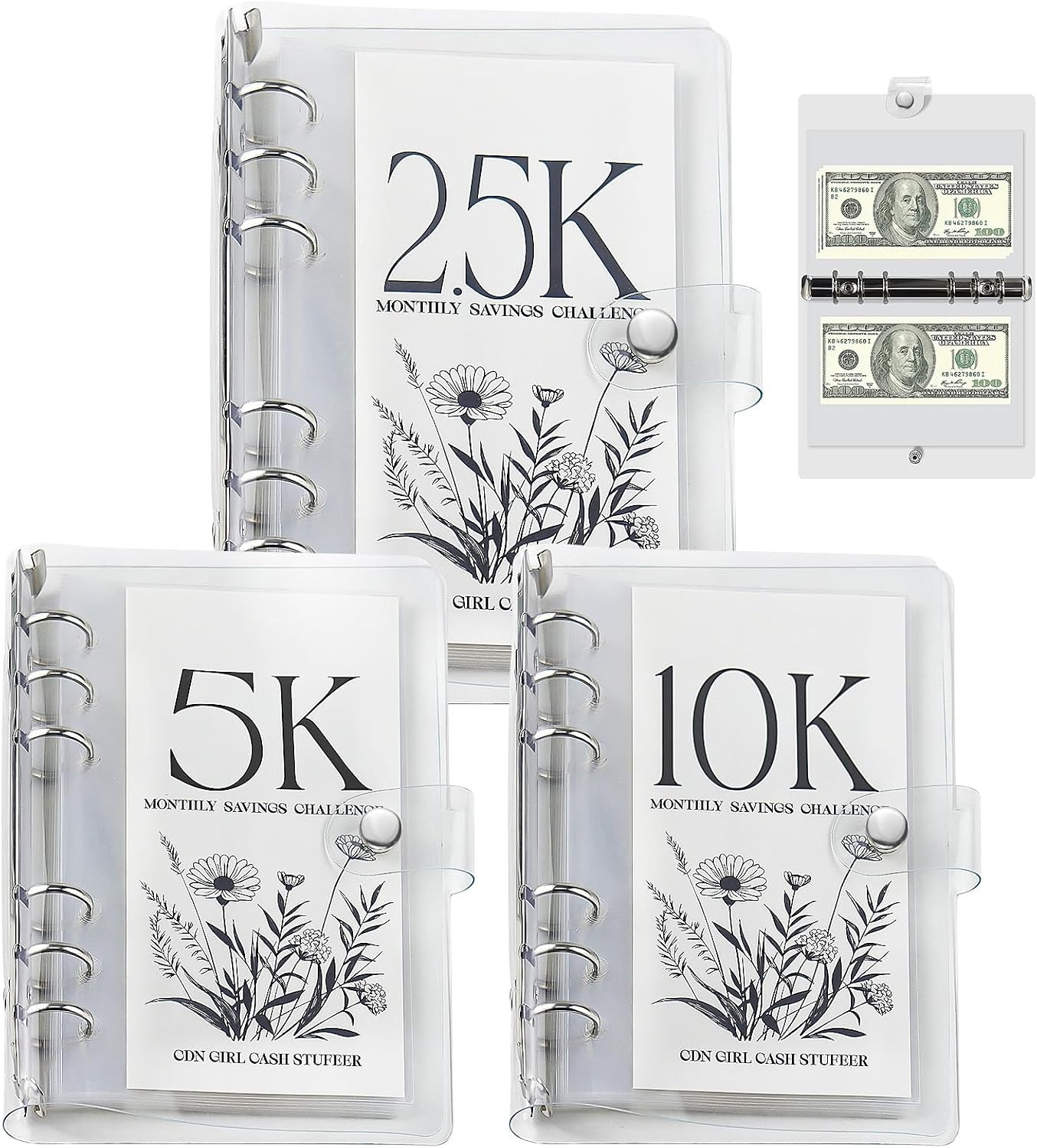 A6 12 Month Money Saving Challenge Binder