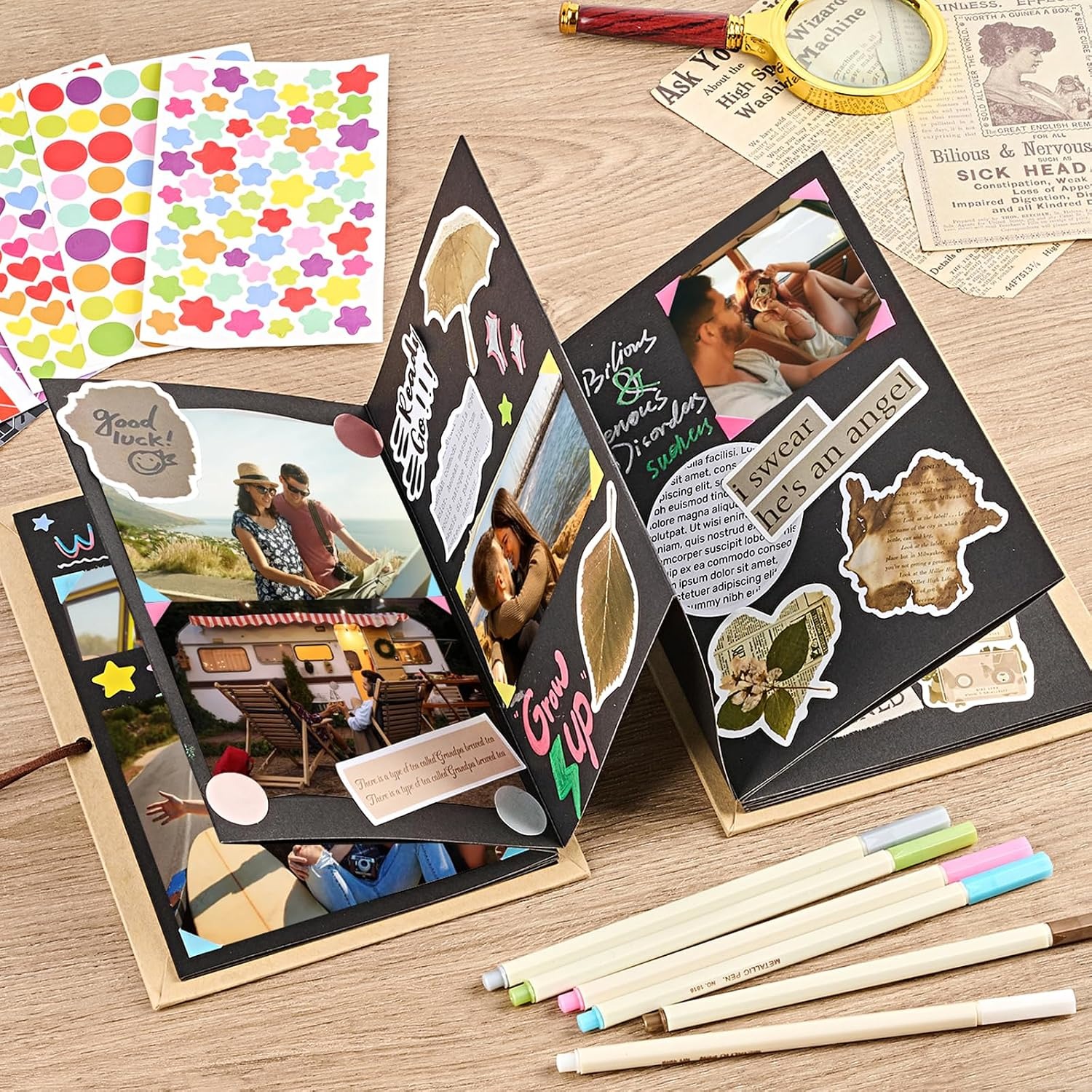 99+ Inch Accordion Foldable Scrapbook Album
