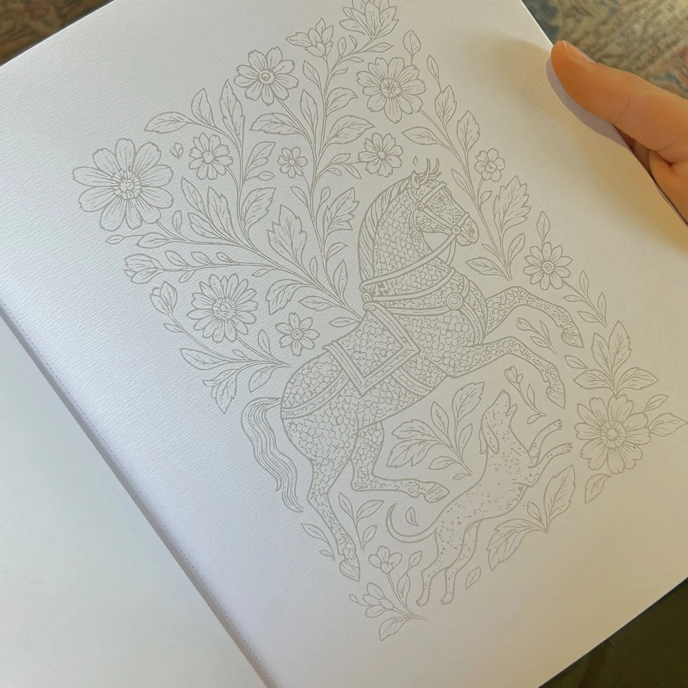 Meditative Line Art Tracing Book | Mindful Ink Drawing on Premium Paper
