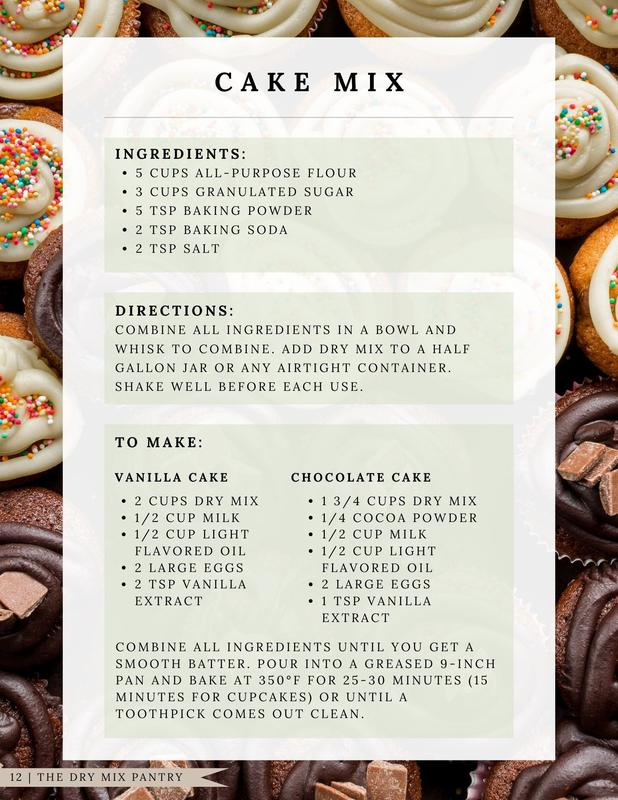 50+ Make-Ahead Dry Mix Recipes Cookbook | Homemade Baking & Meal Prep Guide