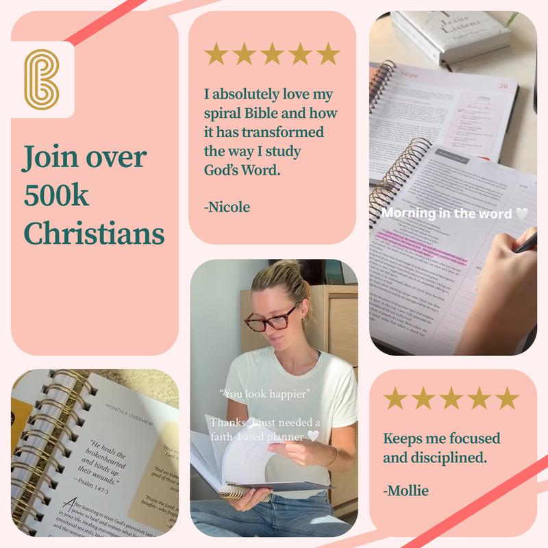 52-Week Spiritual Growth Study Guide | Spiral-Bound Interactive Devotional Journal