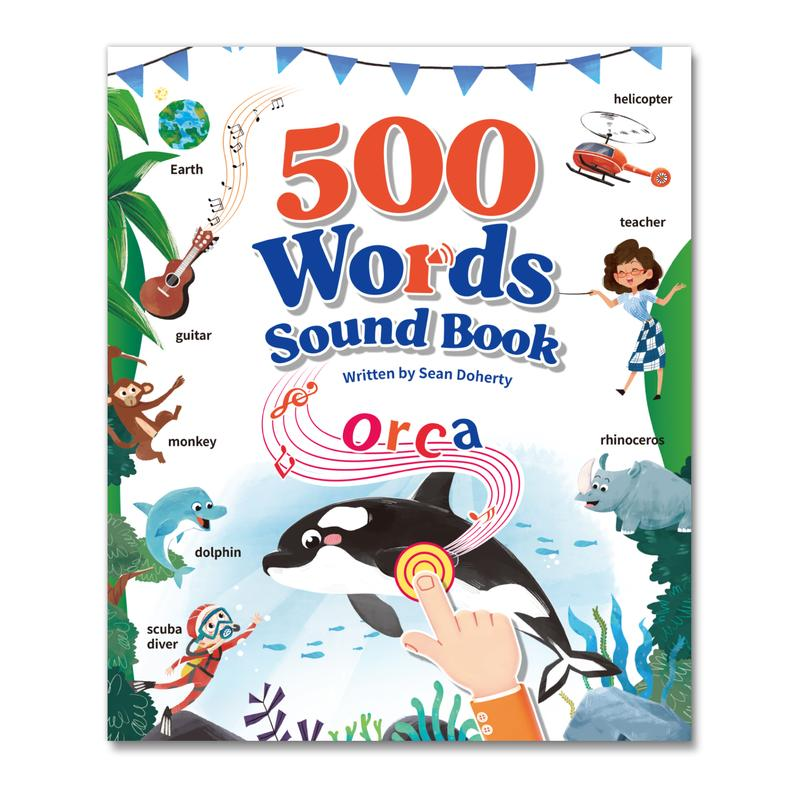 Interactive Learning Sound Book for Kids Ages 3-8 | 500 Core English Words | Touch & Learn Educational Toy