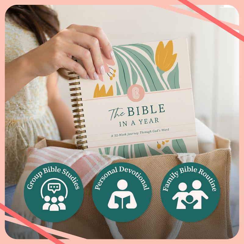 52-Week Spiritual Growth Study Guide | Spiral-Bound Interactive Devotional Journal