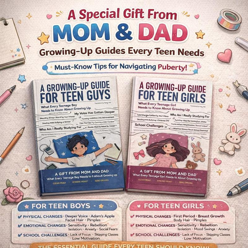 Essential Puberty & Growing Up Guide Set | Wellness & Emotional Support Books for Teens