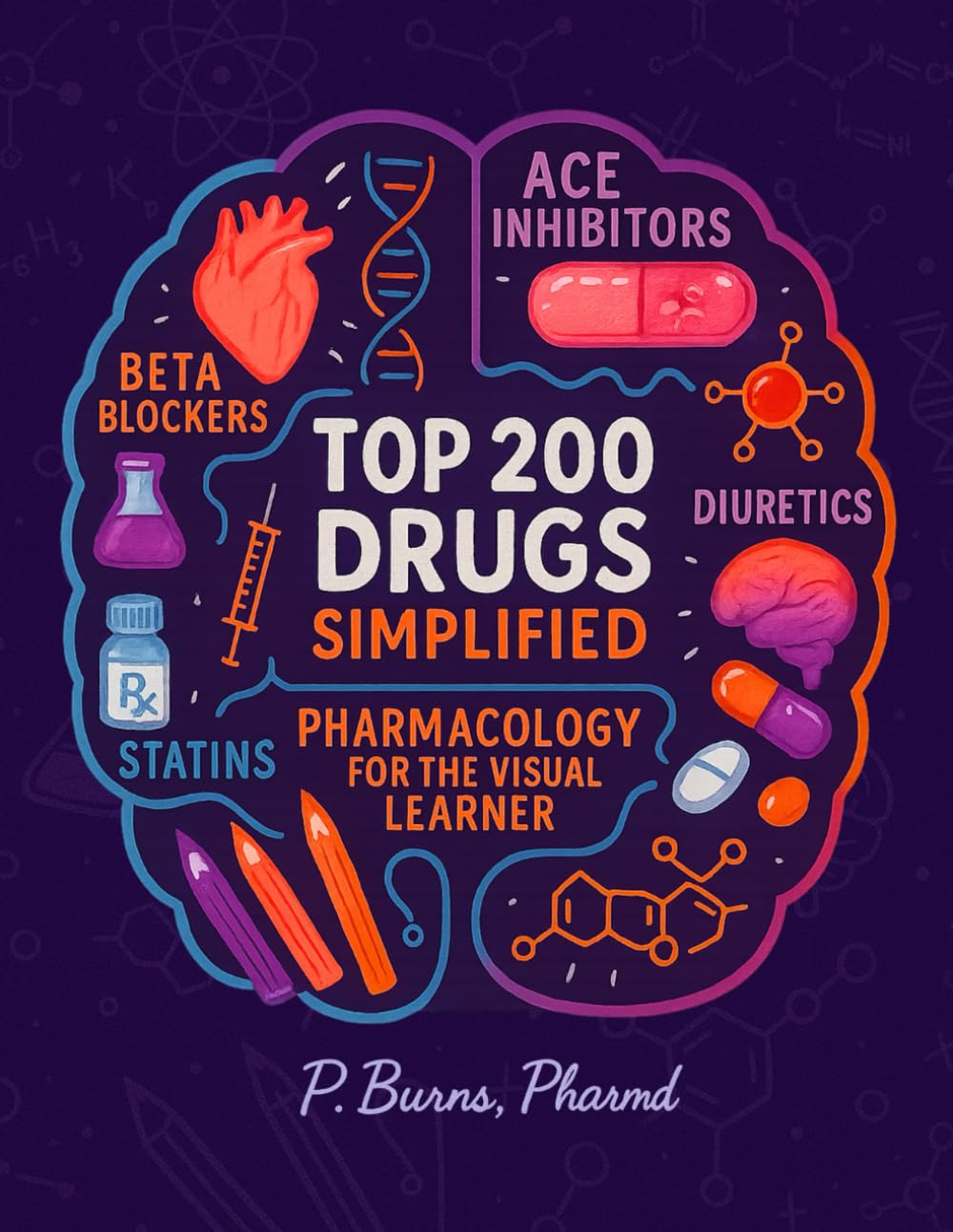 Ultimate Pharmacology Coloring Workbook | Visual Study Guide for Top Medications