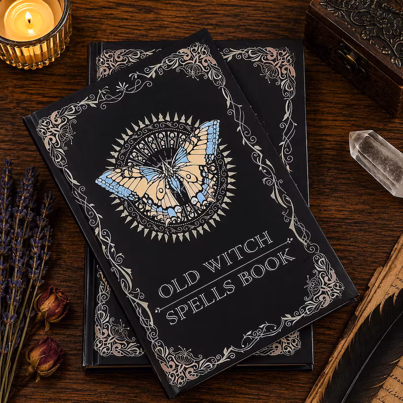 Vintage Spell Book & Guided Grimoire | Beginner's Magic & Ritual Journal