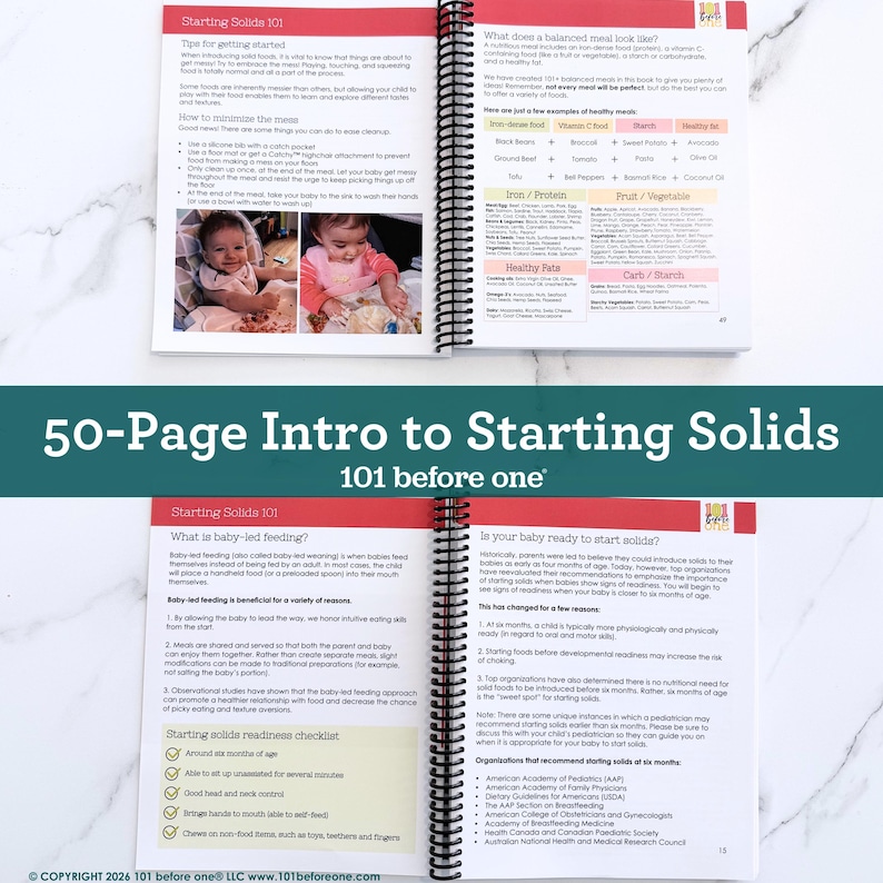 Ultimate Baby-Led Weaning Cookbook & Guide | 150+ Recipes & Food Tracker Magnet