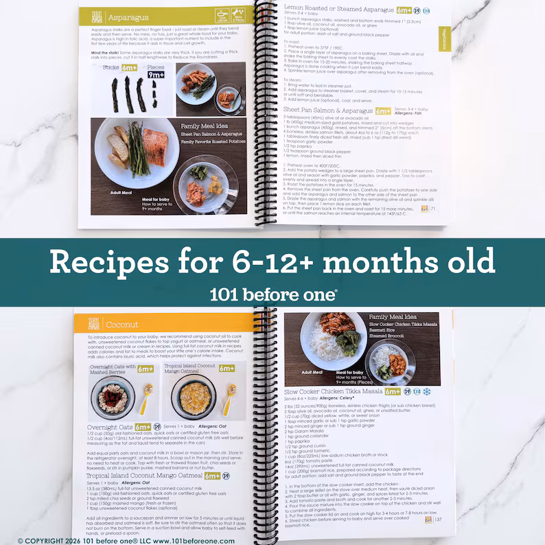 Ultimate Baby-Led Weaning Cookbook & Guide | 150+ Recipes & Food Tracker Magnet
