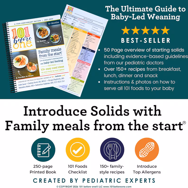 Ultimate Baby-Led Weaning Cookbook & Guide | 150+ Recipes & Food Tracker Magnet
