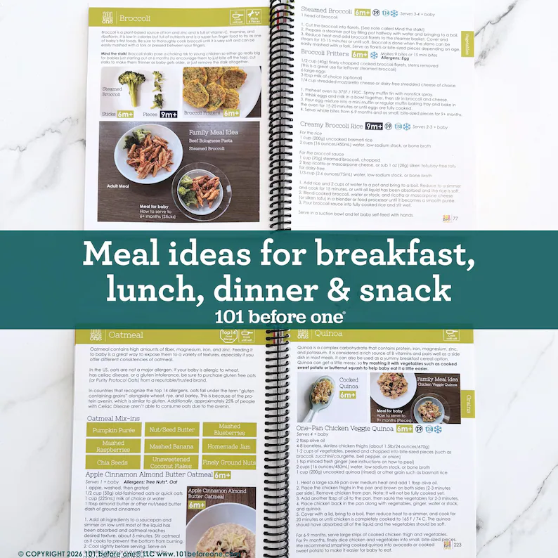 Ultimate Baby-Led Weaning Cookbook & Guide | 150+ Recipes & Food Tracker Magnet