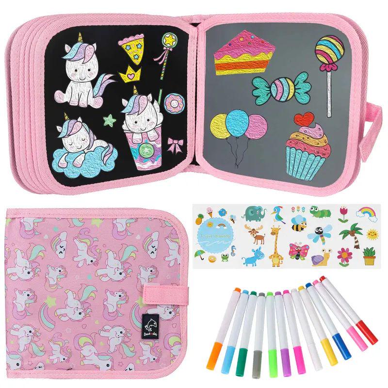 Erasable Book Doodle Set for Kids,Magic Drawing Book for Kids