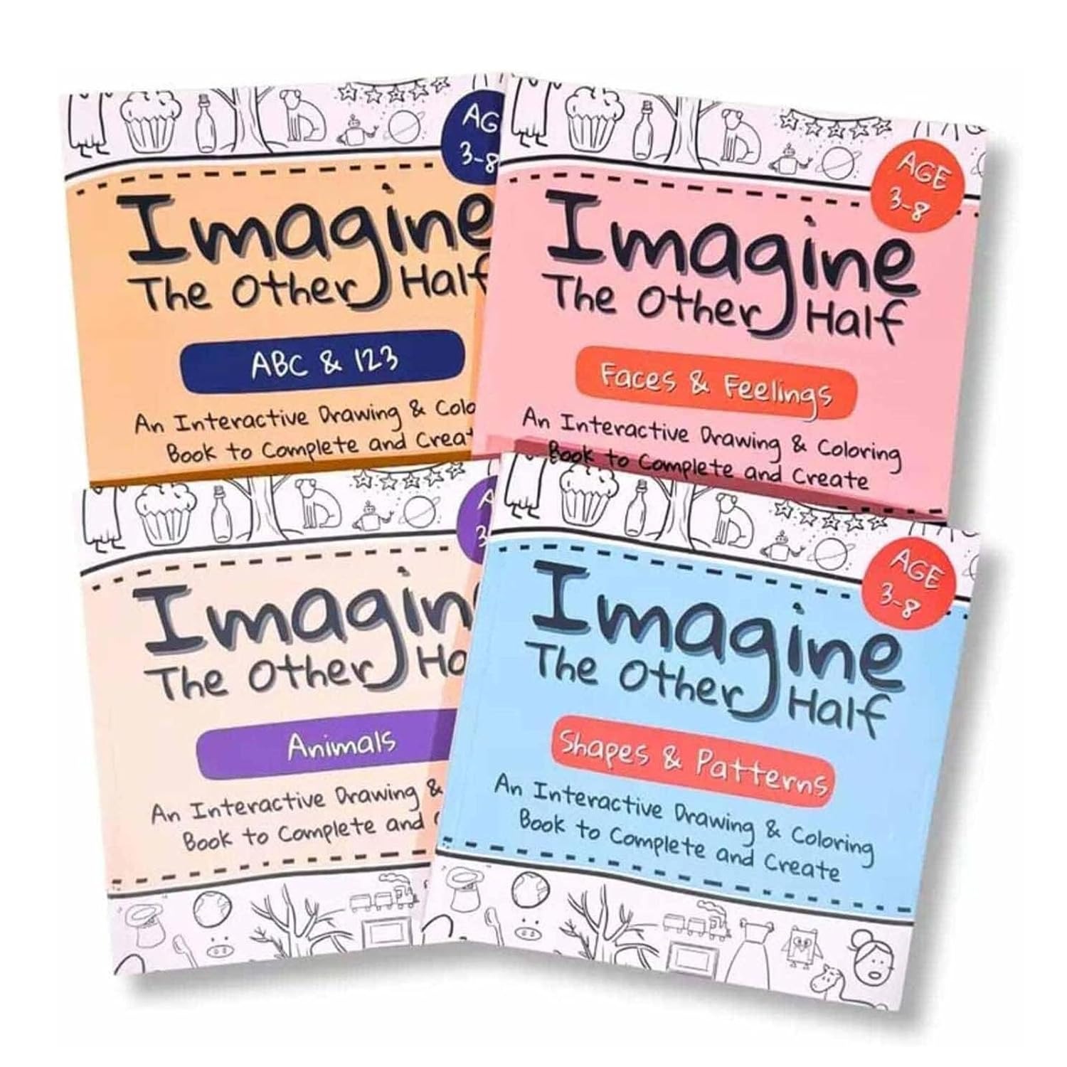 Imagine The Other Half: An Interactive Drawing & Coloring Book