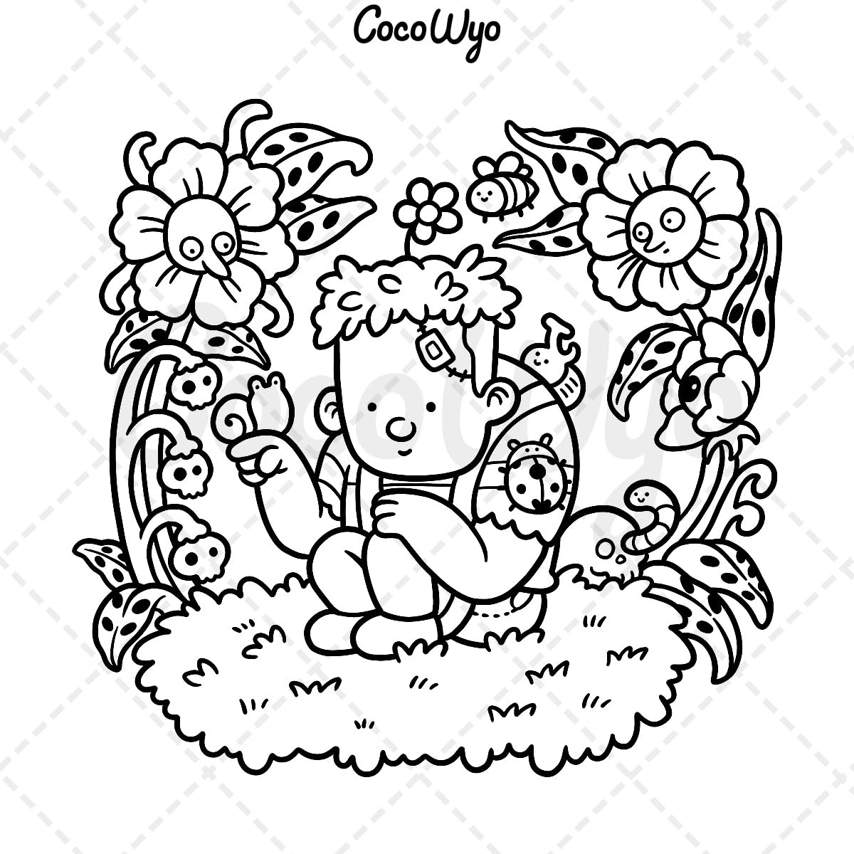 Spooky Cutie: Coloring Book for Adults Featuring Adorable Creepy Creatures in Cozy Hygge Moments for Relaxation