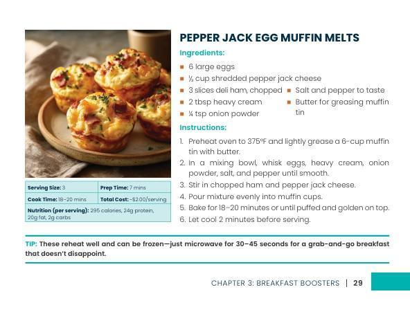 The $7/Day High Protein Cookbook for Weight Loss