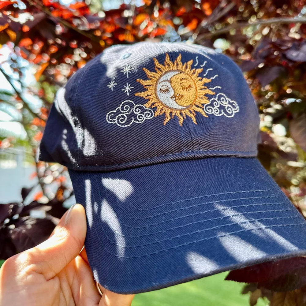 Moonnora Opposite Sun and Moon Embroidered Tarot Baseball Cap