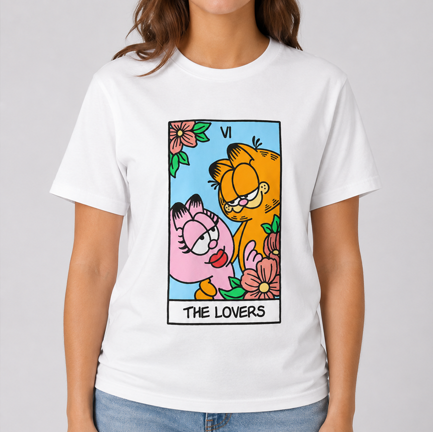 Moonnora the lovers tarot card  Tarot Card On Comfort Colors T-Shirt