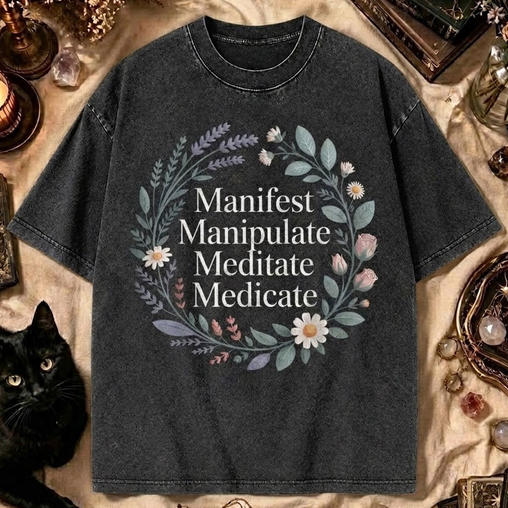 Manifest Manipulate Meditate Medicate Spiritual Self Care Wellness