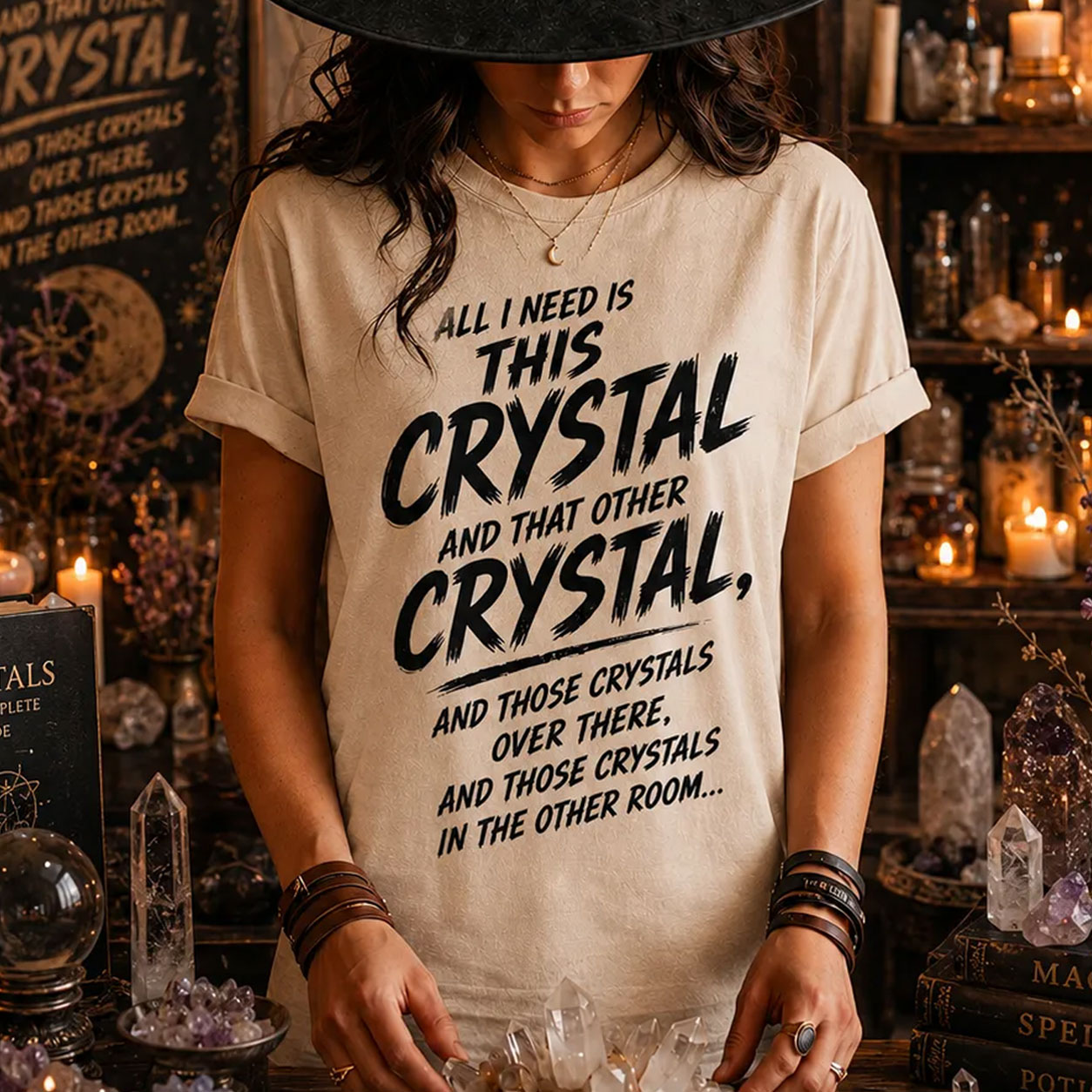 Moonnora All I Need Is This Crysta T-Shirt