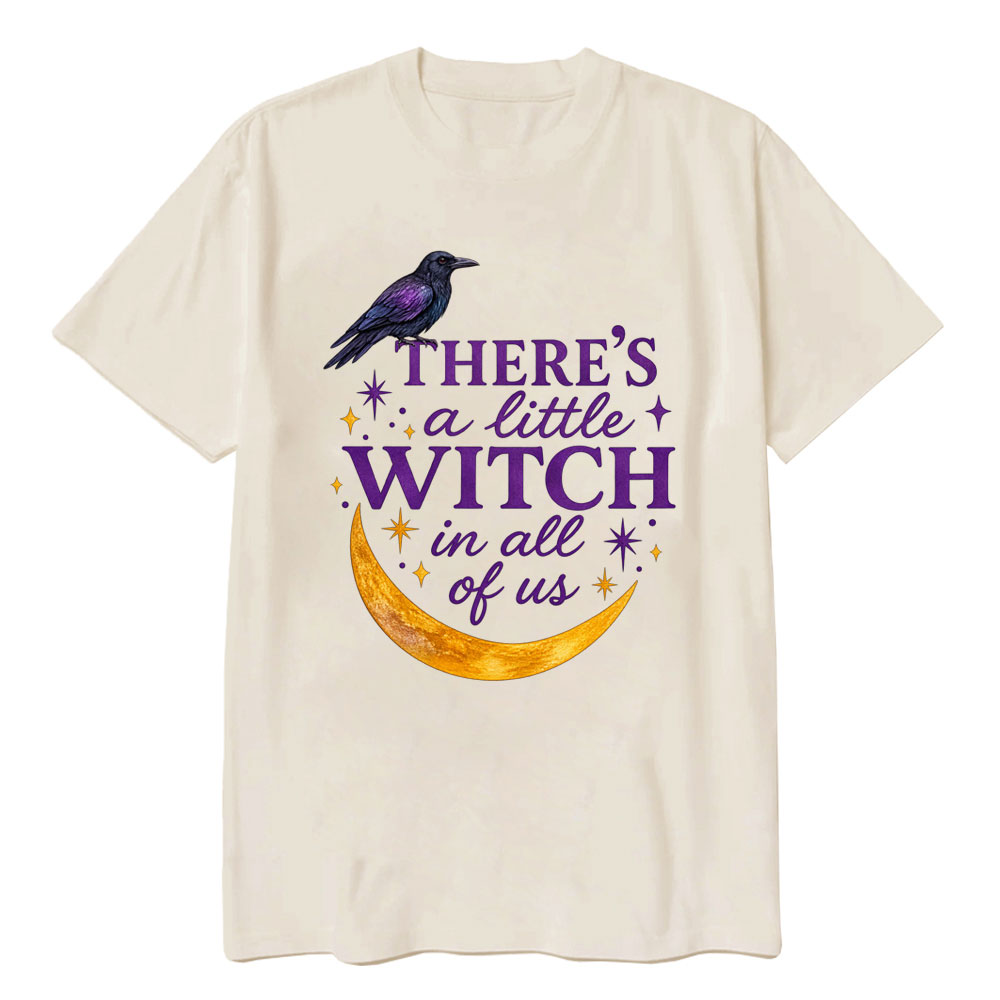Moonnora There's A Little Witch In All Of Us Tarot Card On Comfort Colors T-Shirt