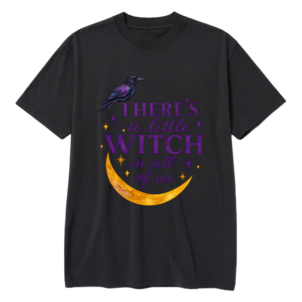 Moonnora There's A Little Witch In All Of Us Tarot Card On Comfort Colors T-Shirt