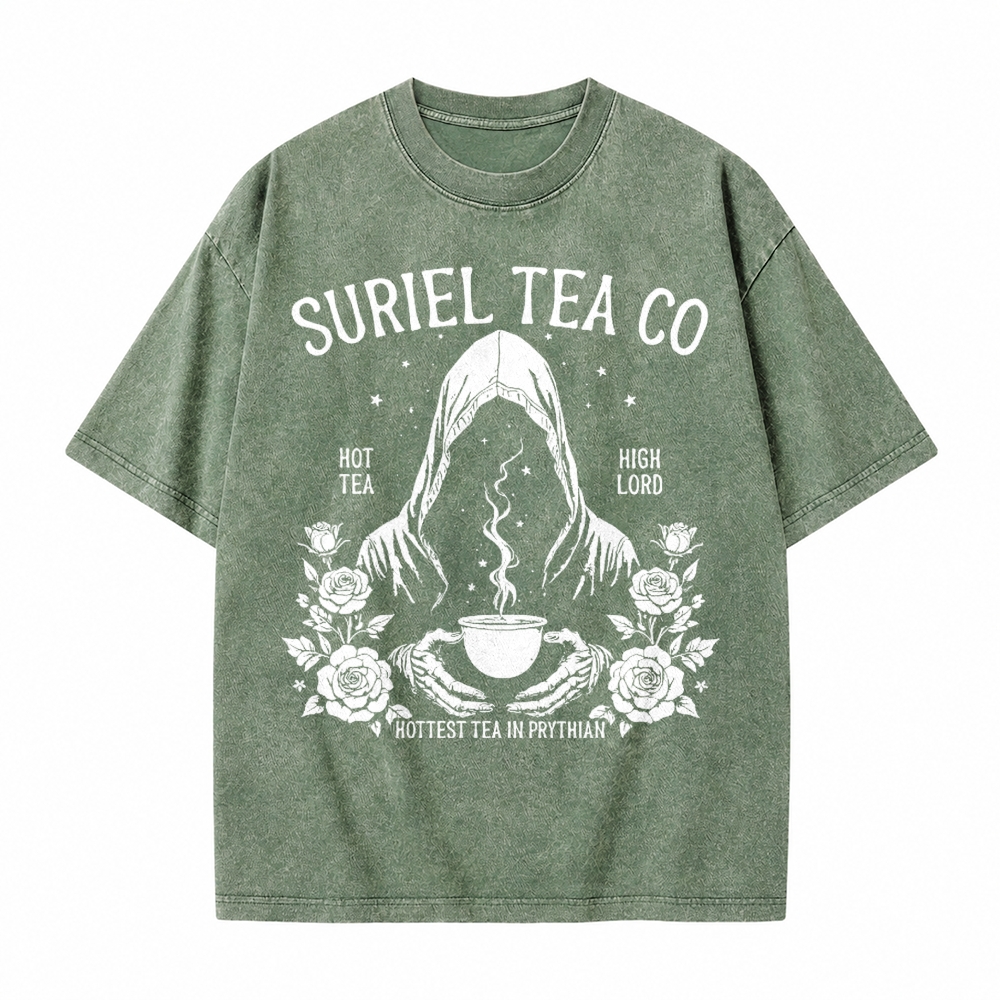 Moonnora A Court Of Thorns and Roses Mysterious Reader Tarot Card On Comfort Colors Washed T-Shirt