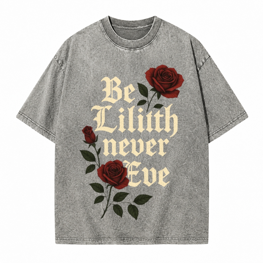 Moonnora Be Lilith Never Eve Roses Tarot Card On Comfort Colors Washed T-Shirt