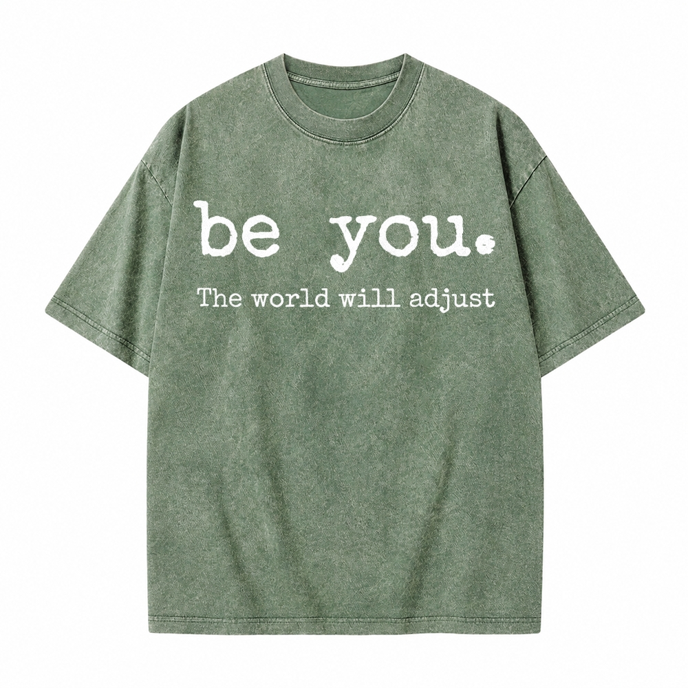 Moonnora Be You Tarot Card On Comfort Colors Washed T-Shirt