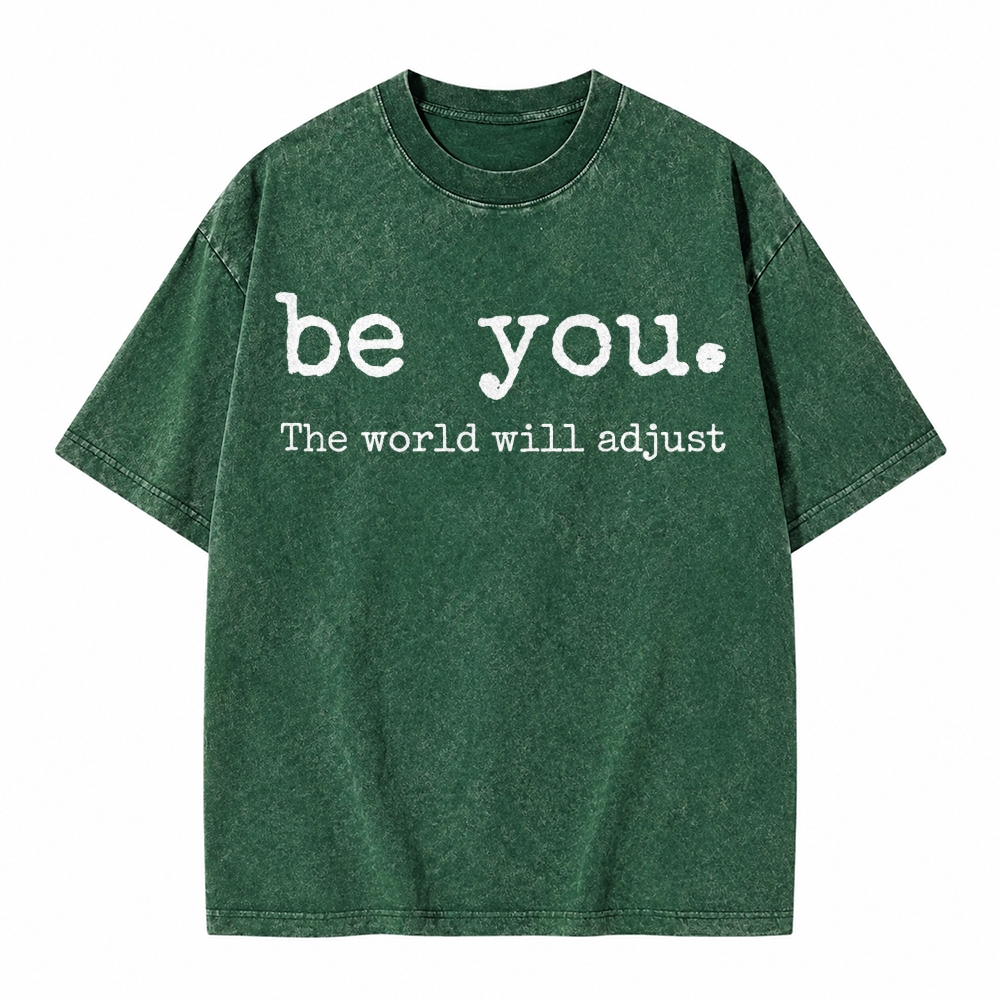 Moonnora Be You Tarot Card On Comfort Colors Washed T-Shirt