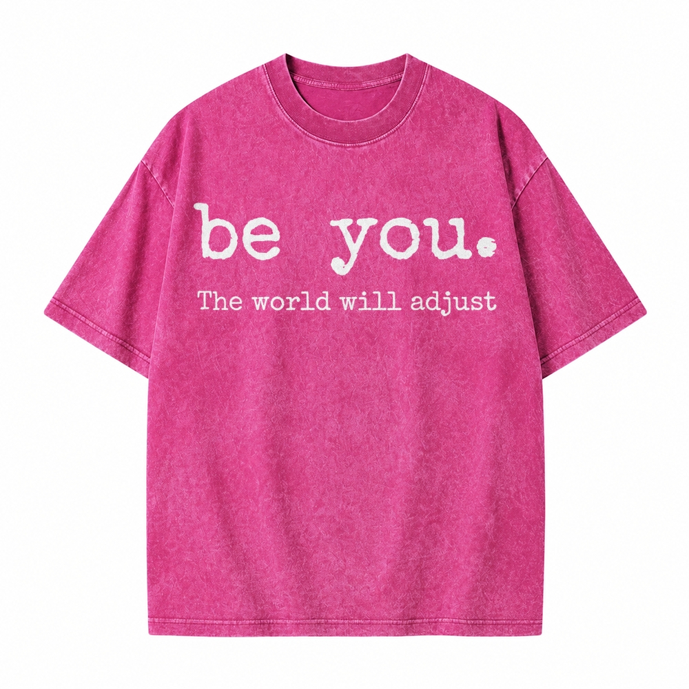Moonnora Be You Tarot Card On Comfort Colors Washed T-Shirt