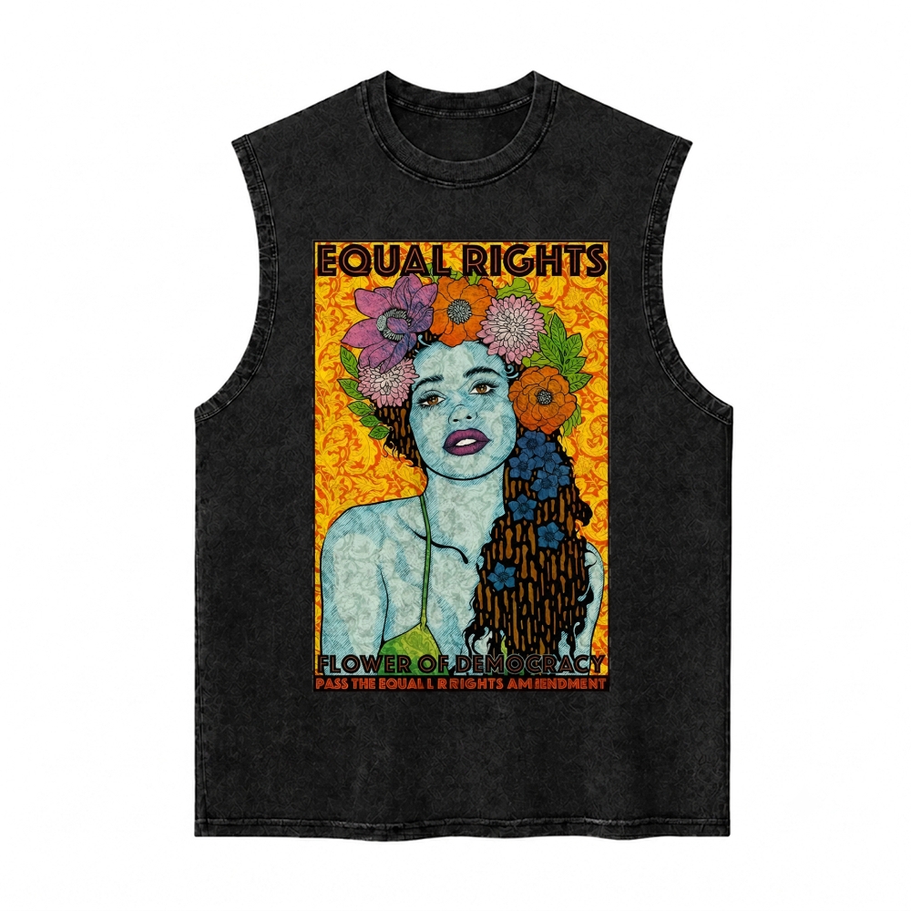 Moonnora Equal Rights Tarot Card On Comfort Colors Washed Tank