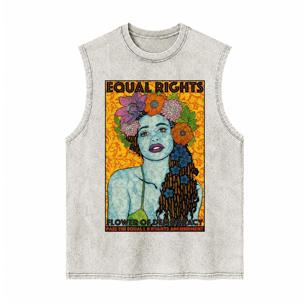 Moonnora Equal Rights Tarot Card On Comfort Colors Washed Tank