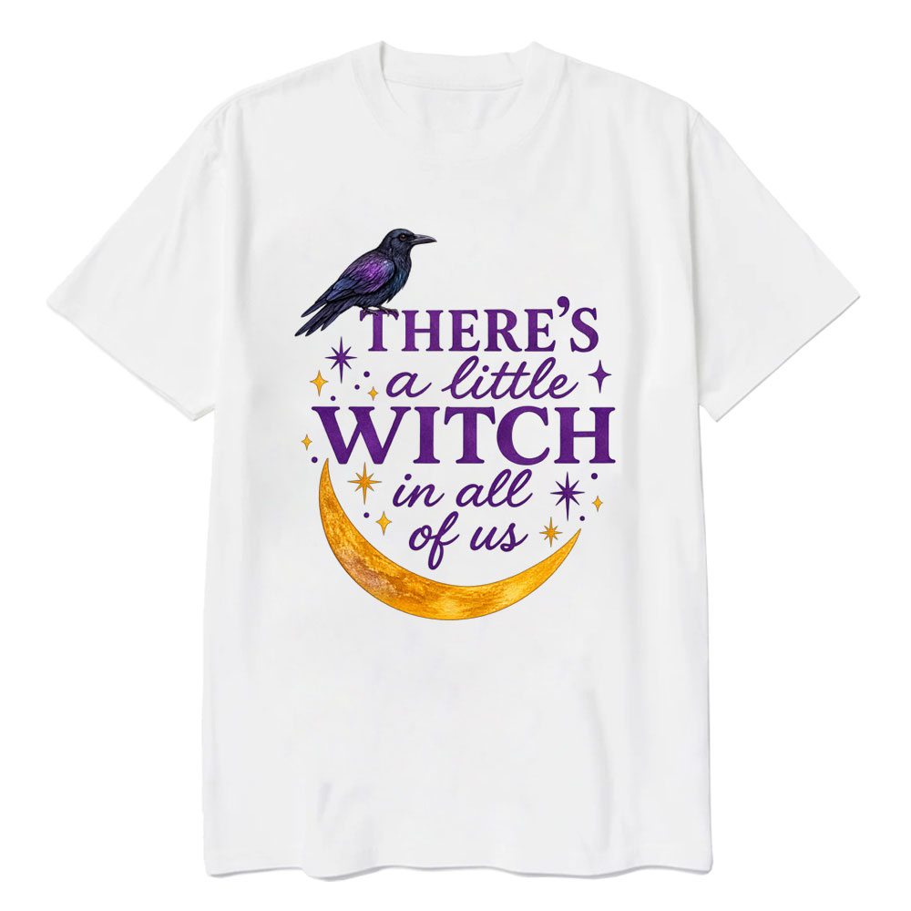 Moonnora There's A Little Witch In All Of Us Tarot Card On Comfort Colors T-Shirt