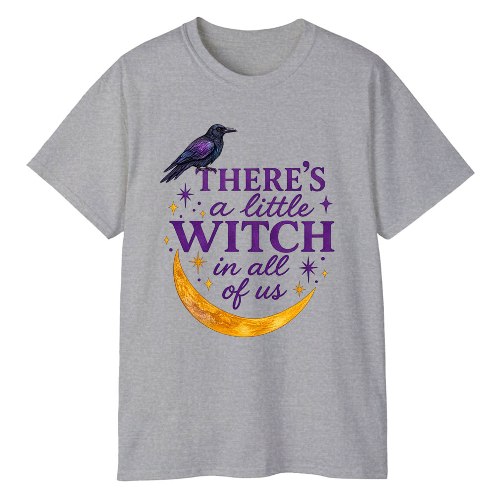 Moonnora There's A Little Witch In All Of Us Tarot Card On Comfort Colors T-Shirt