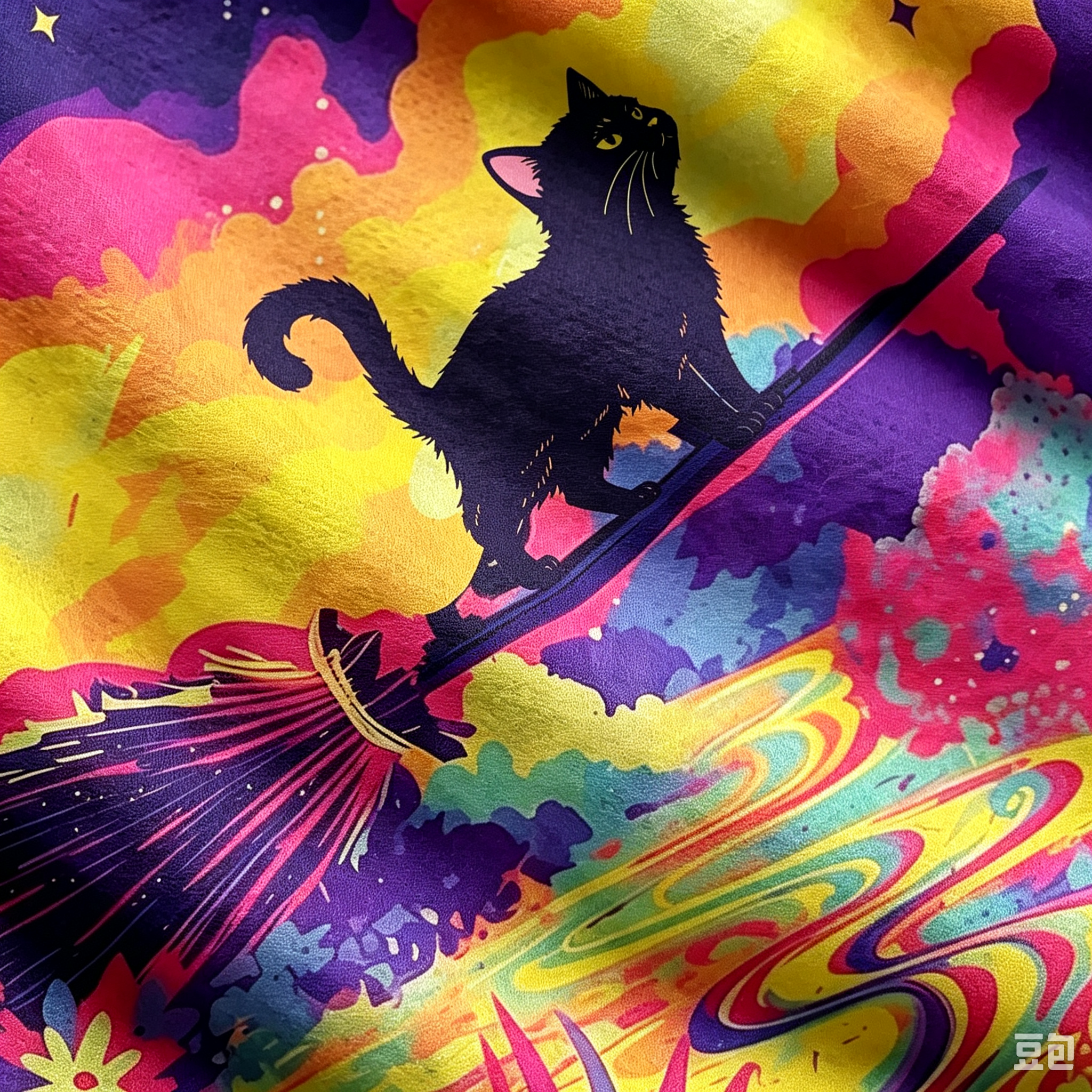 Moonnora Midnight Cosmic Cat Fantasy All-Over Print Cardigan Sweaters